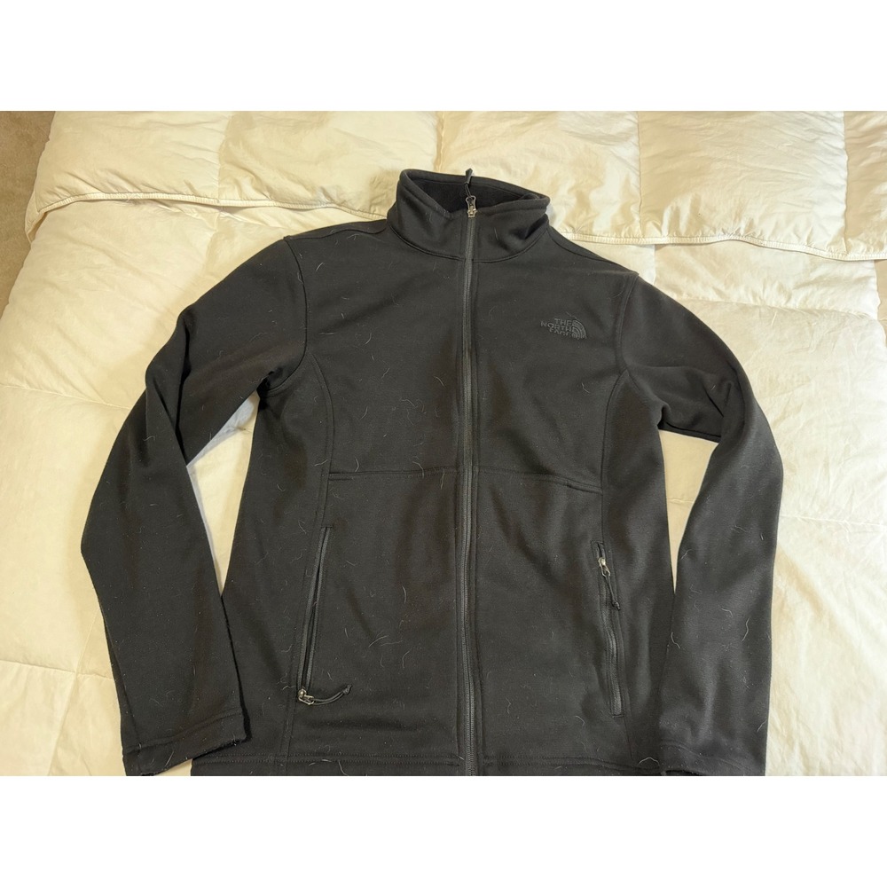 The North Face Mens Black Full Zip Fleece Jacket Small S P Outdoor Layering